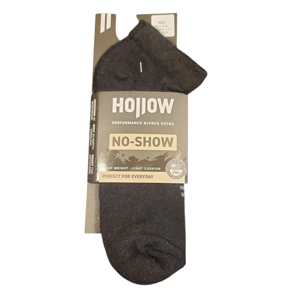 NWT Hollow Performance Alpaca No Show Socks Unisex Size Medium Black - 2nd pair